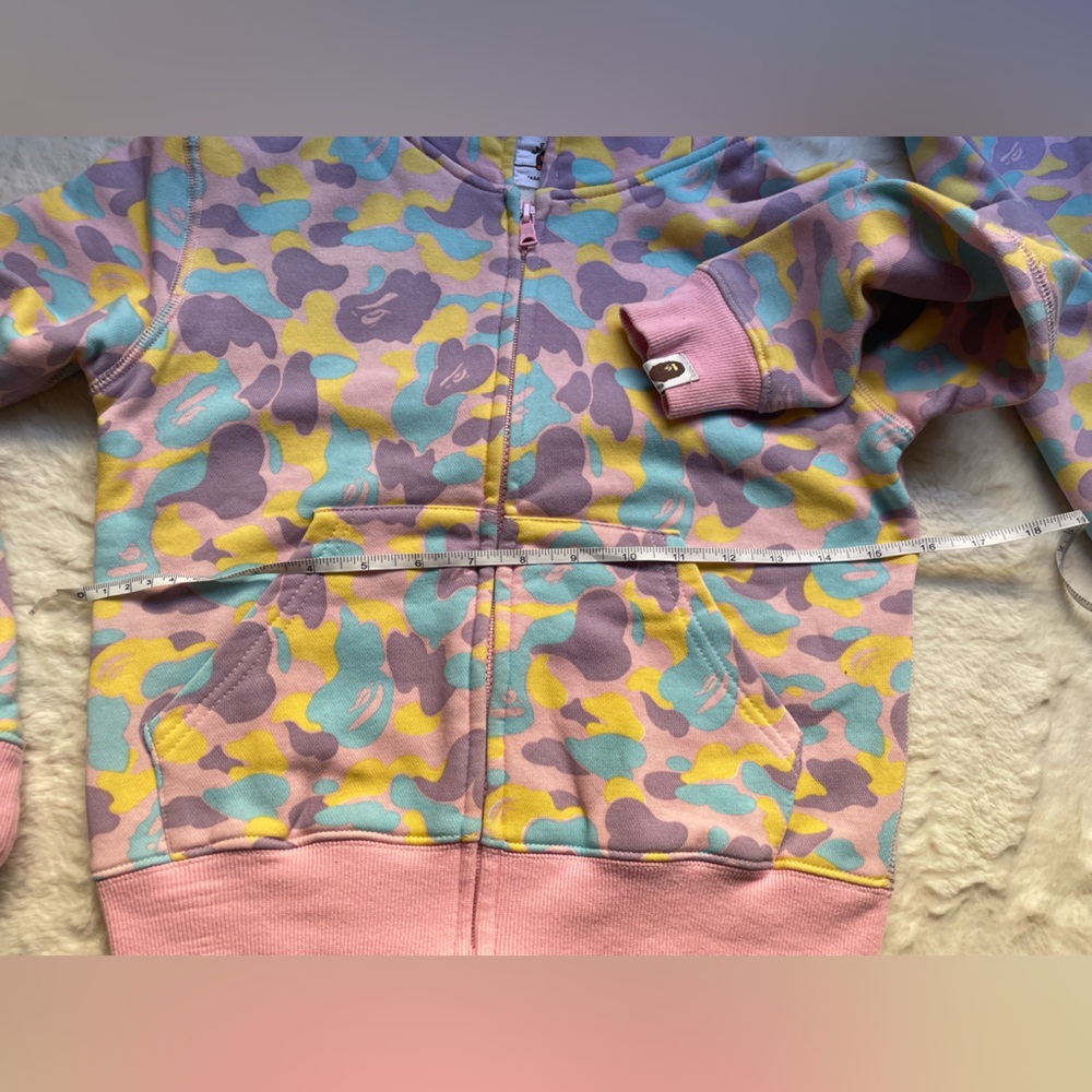 Bape Kids Pastel Camo Shark Hoodie set - Pink, Lavender, Yellow, Mint - Picture 8 of 10